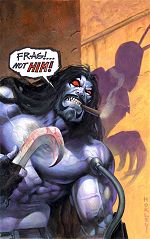 Horley's cover art to Lobo Unbound #4